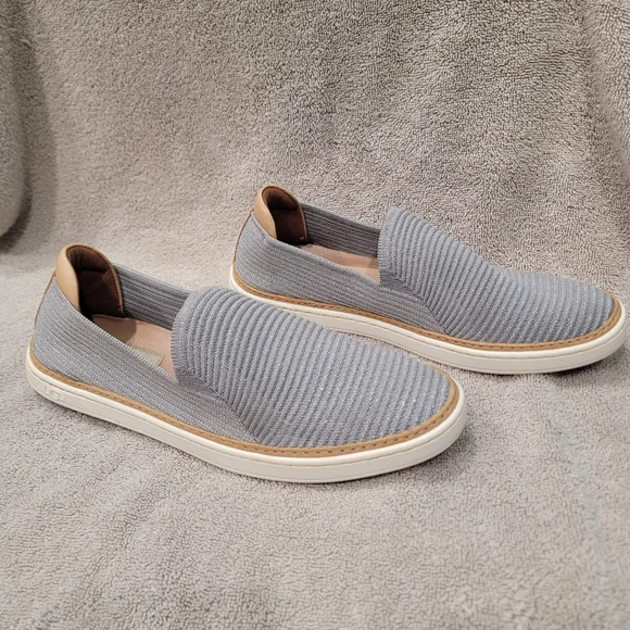 Ugg Leather and Fabric Slip Ons - Picture 2 of 7